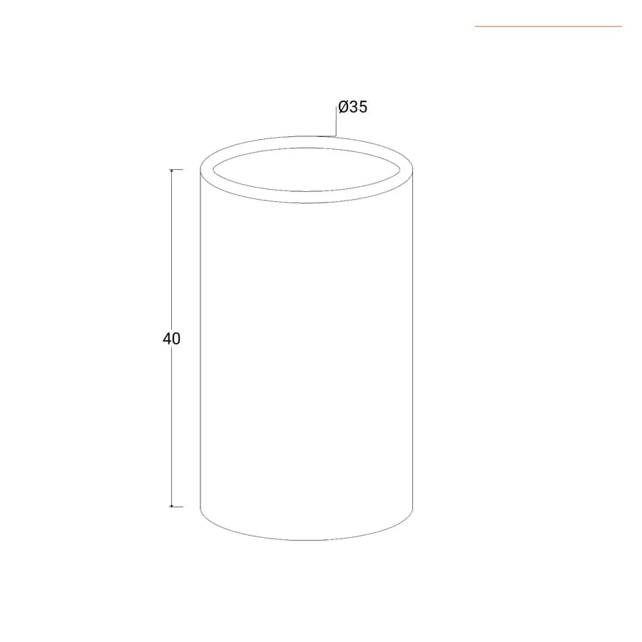 Vaso da esterno 40 h cm tutta capienza in polietilene ocra - Contesly