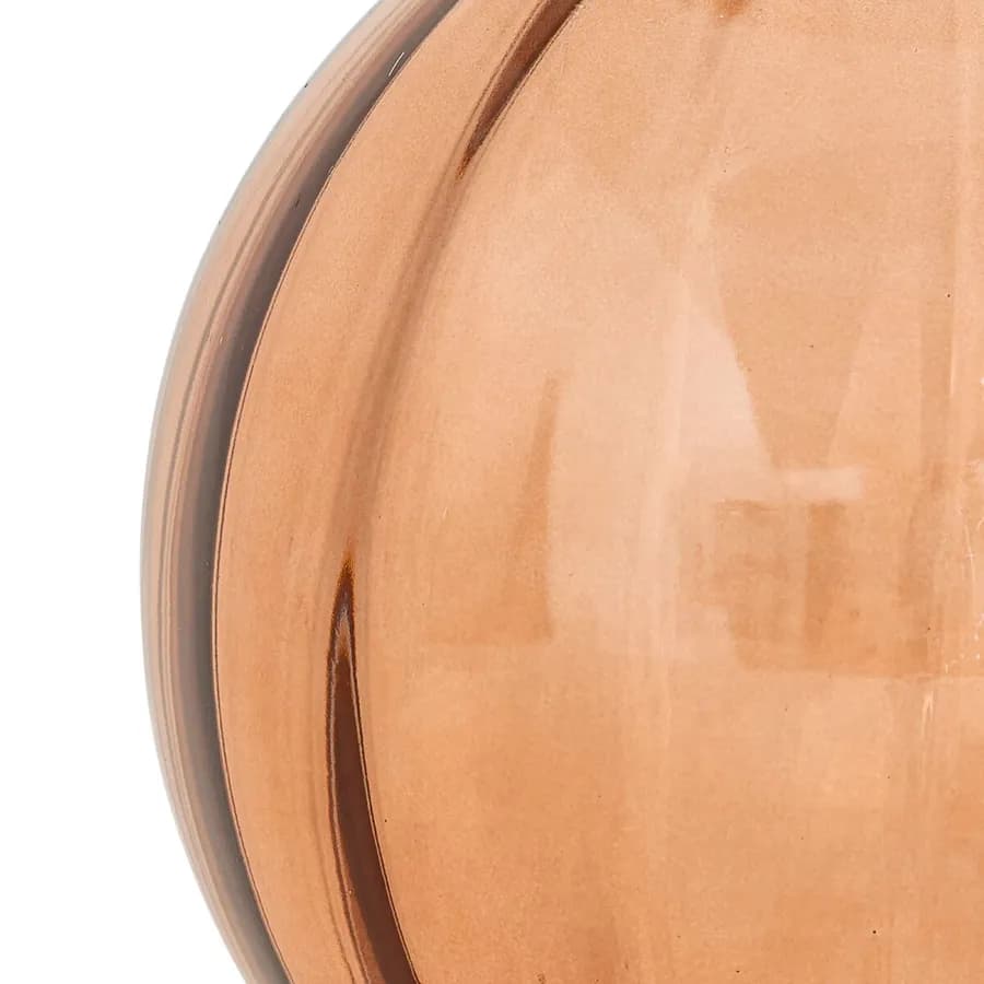 Vaso da interno 22h cm in vetro color terracotta