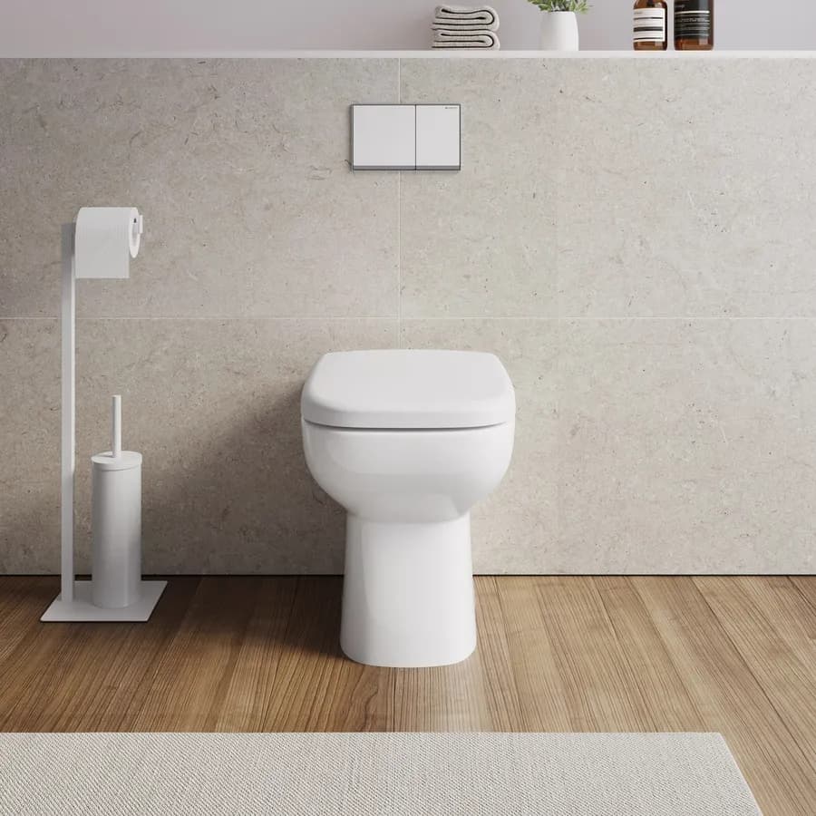 Vaso filomuro in ceramica con copriwc 35 x 40 cm wc singolo - Proven