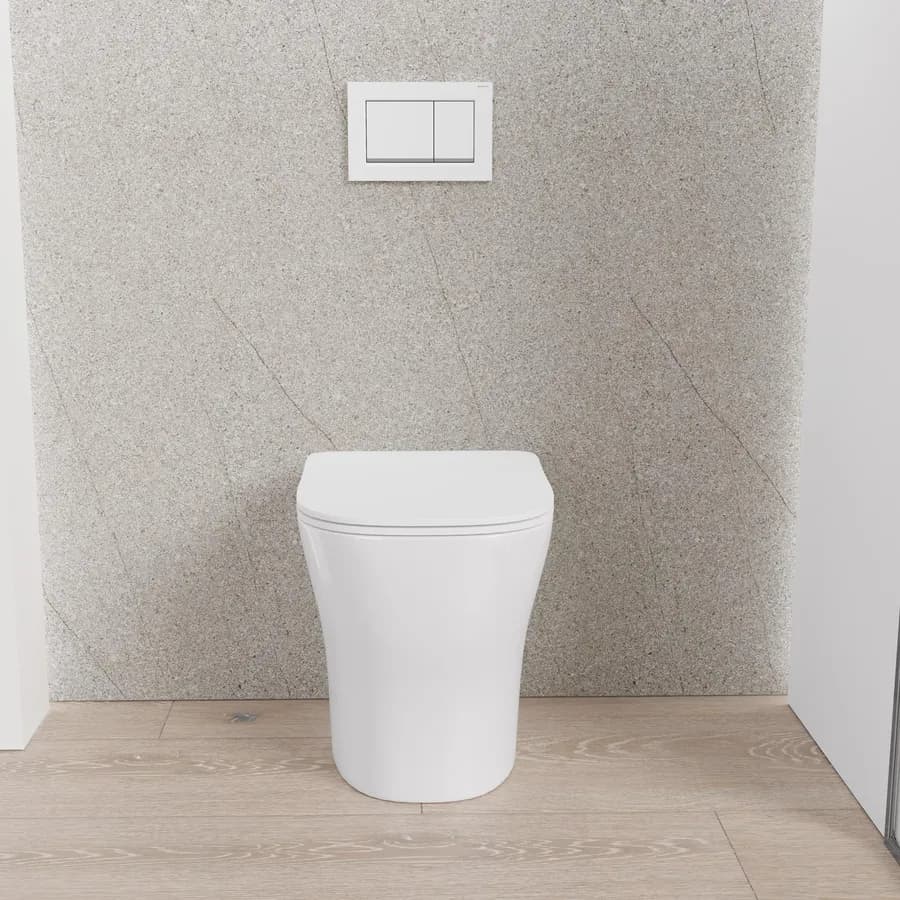 Vaso filomuro sedile SoftClose bianco lucido - Clessidra
