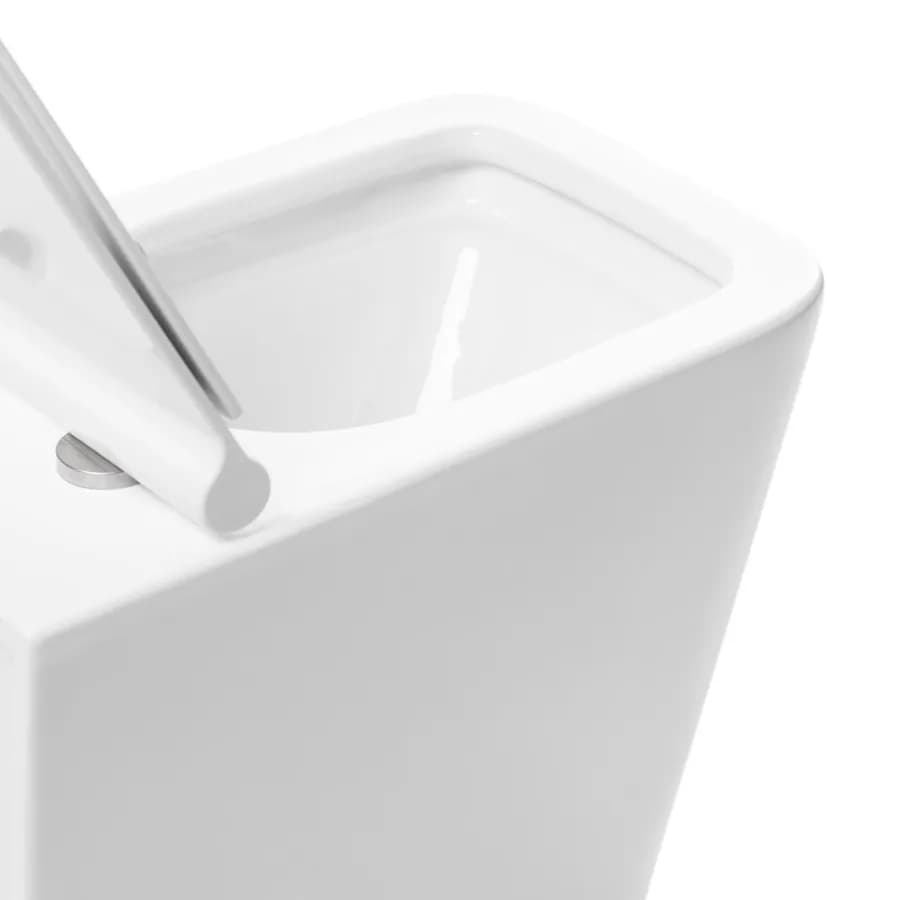 Vaso filomuro rimless sedile SoftClose bianco lucido - Teo