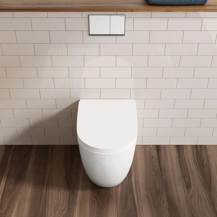 Vaso filomuro in ceramica con sedile in termoindurente SoftClose - Volga