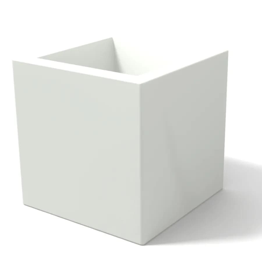 Vaso da esterno 35 h tutta capienza cm in polietilene bianco - Constance