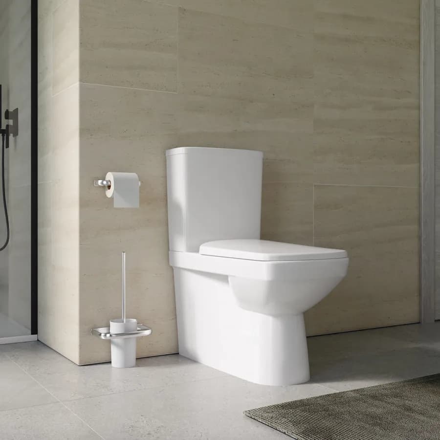 Vaso monoblocco a cacciata rimfree allaccio inferiore Selnova Square - Geberit