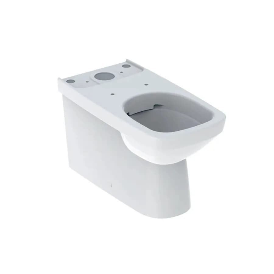 Vaso monoblocco a cacciata rimfree allaccio laterale Serie Selnova Square - Geberit