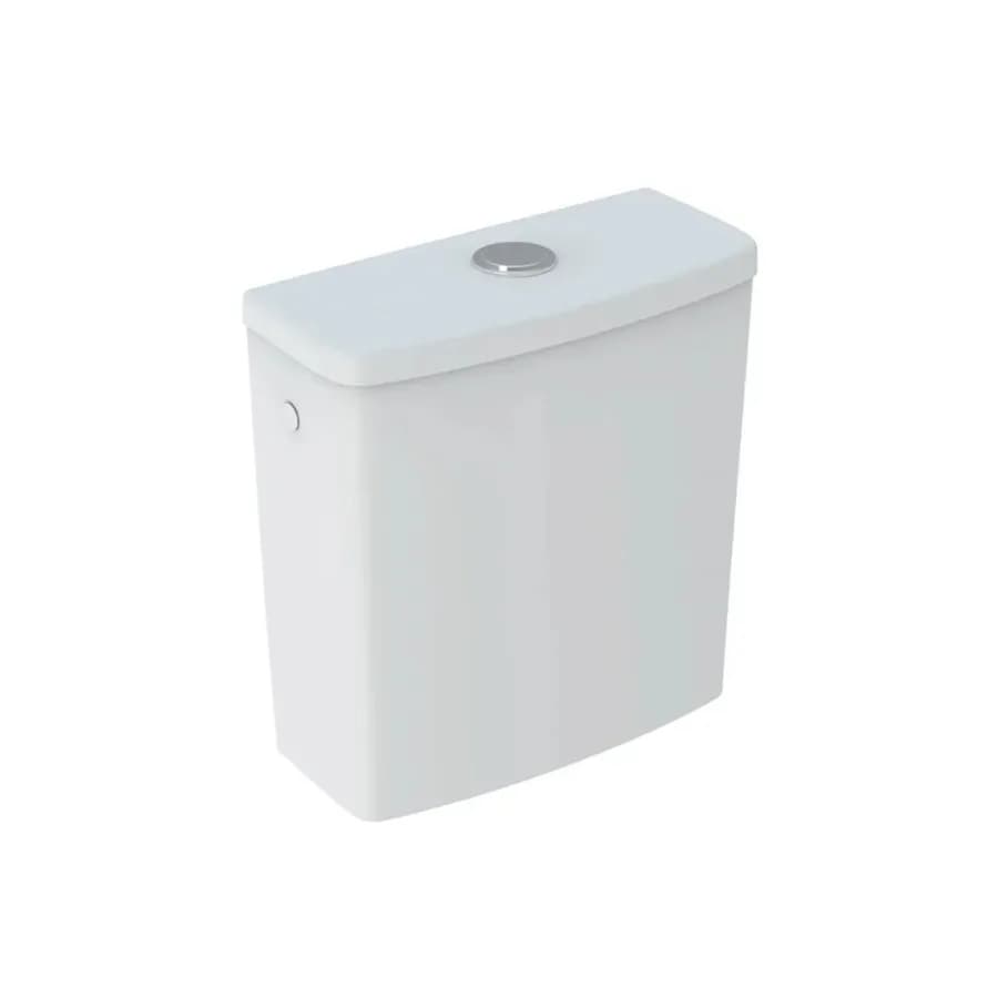 Vaso monoblocco a cacciata rimfree allaccio laterale Serie Selnova Square - Geberit