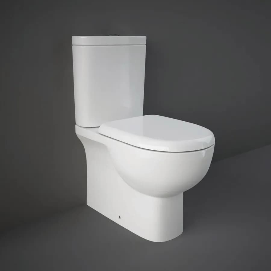 Vaso monoblocco filomuro con scarico a terra o a parete con cassetta e sedile - Ligor