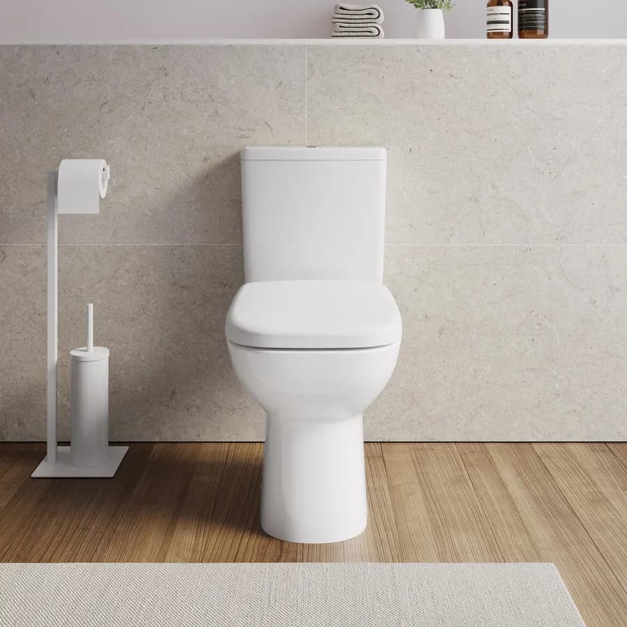 Vaso monoblocco tradizionale in ceramica con scarico a terra completo di cassetta - Proven