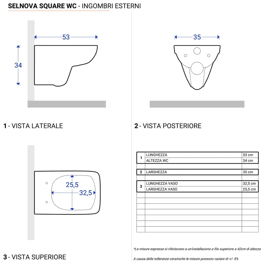 Vaso sospeso a cacciata rimfree sedile cerniere inox Selnova Square - Geberit