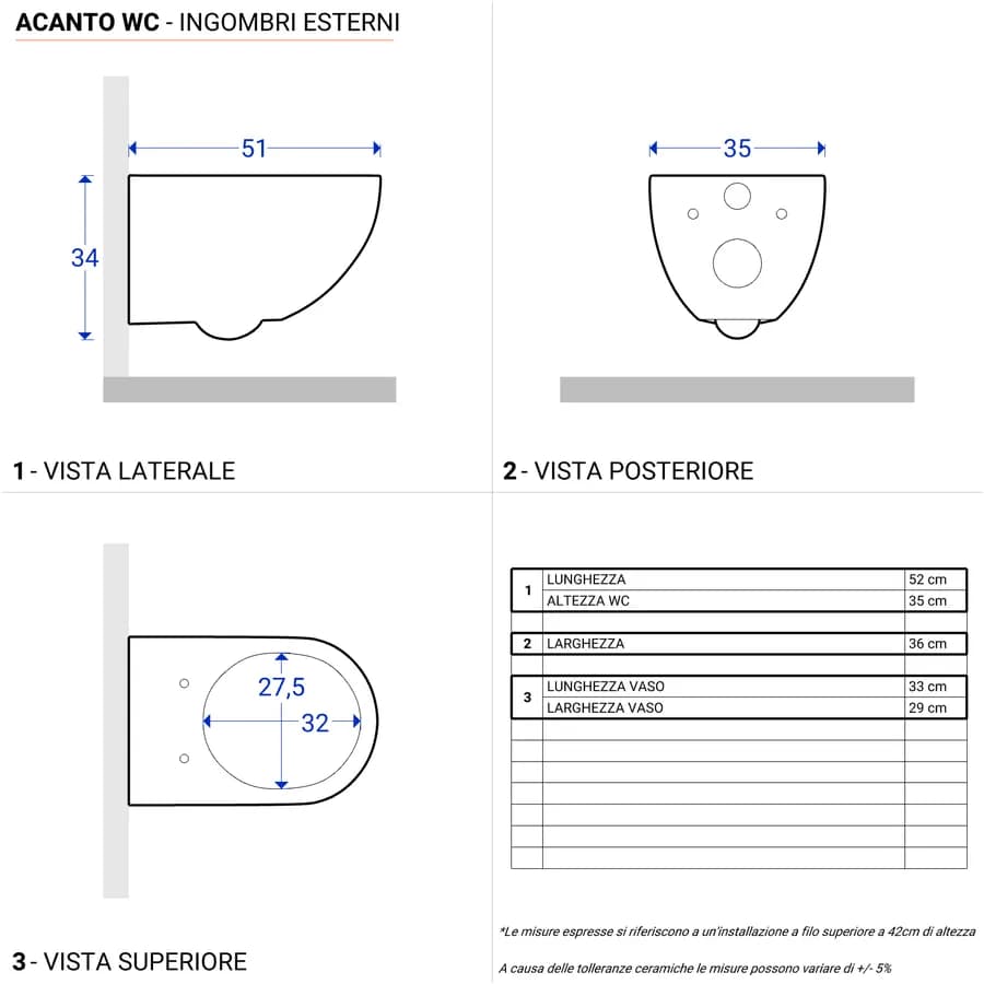 Vaso sospeso a cacciata rimfree sedile SoftClose keratect Serie Acanto - Geberit