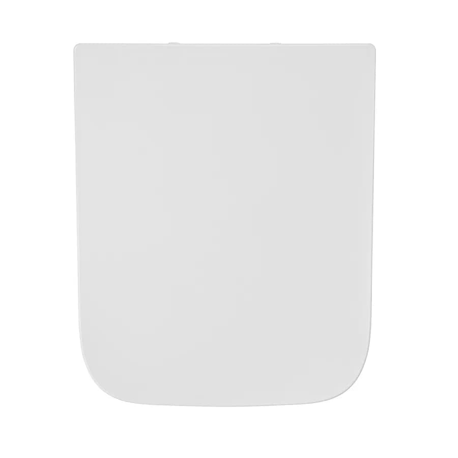 Vaso sospeso rimless ceramica bianco lucido con sedile soft-close per Agatea
