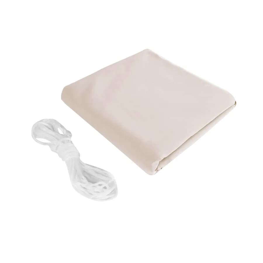 Vela da giardino quadrata 3x3 m in poliestere idrorepellente beige 180 gr - Solaris