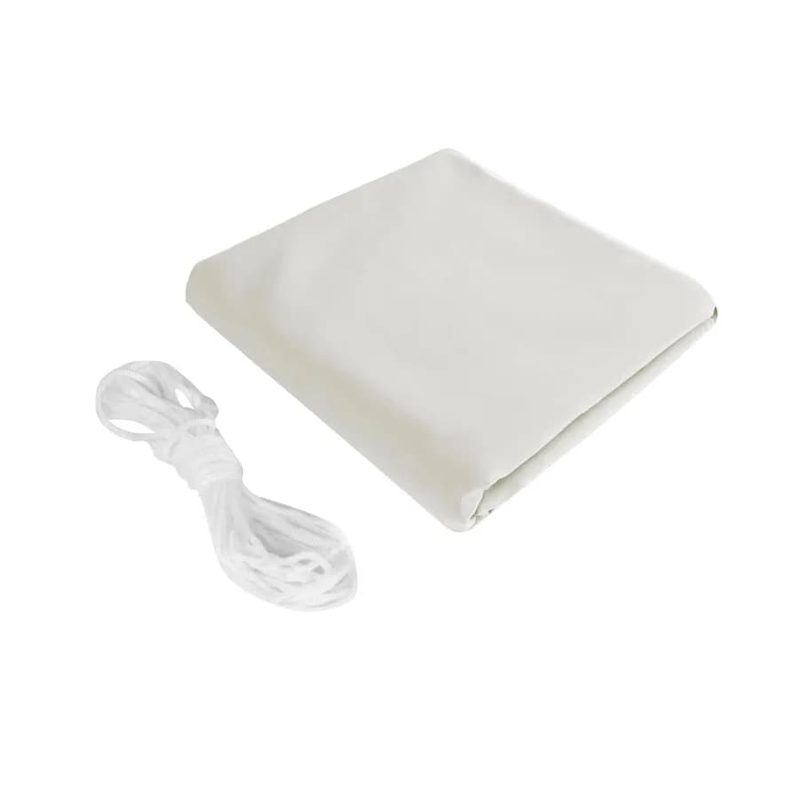 Vela da giardino quadrata 3x3 m in poliestere idrorepellente bianco 180 gr - Solaris
