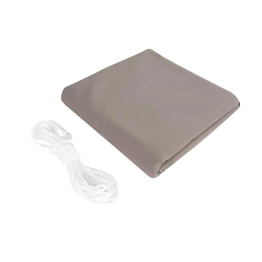 Vela da giardino quadrata 3x3 m in poliestere idrorepellente tortora 180 gr - Solaris