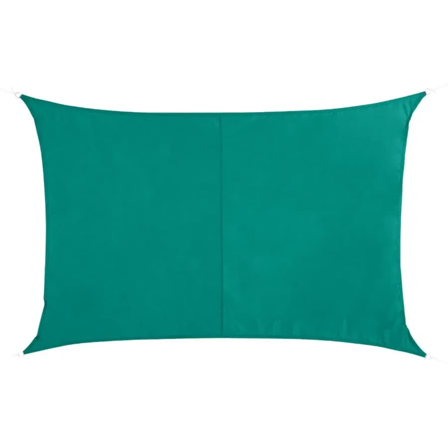Vela ombreggiante rettangolare 4x3 m in poliestere verde acqua 180 gr - Solaris