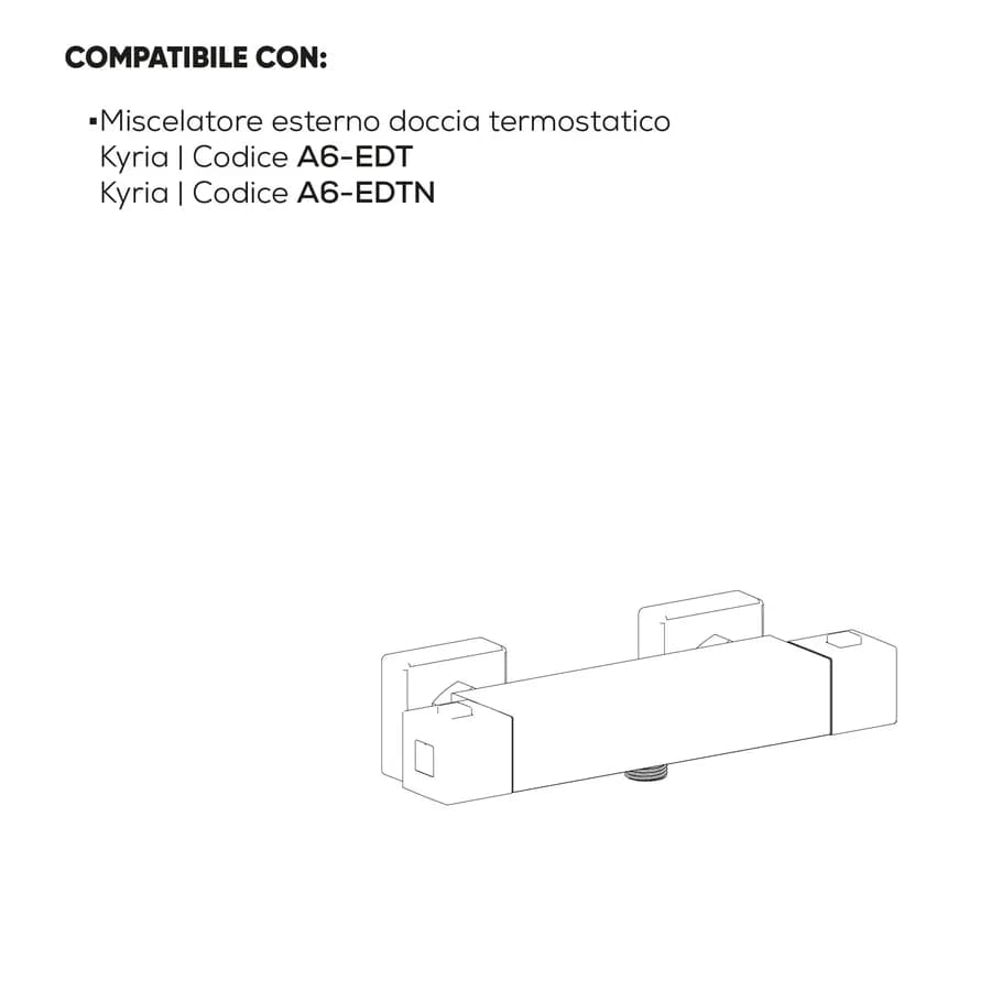 Vitone ceramico per miscelatore esterno doccia termostatico - Kyria