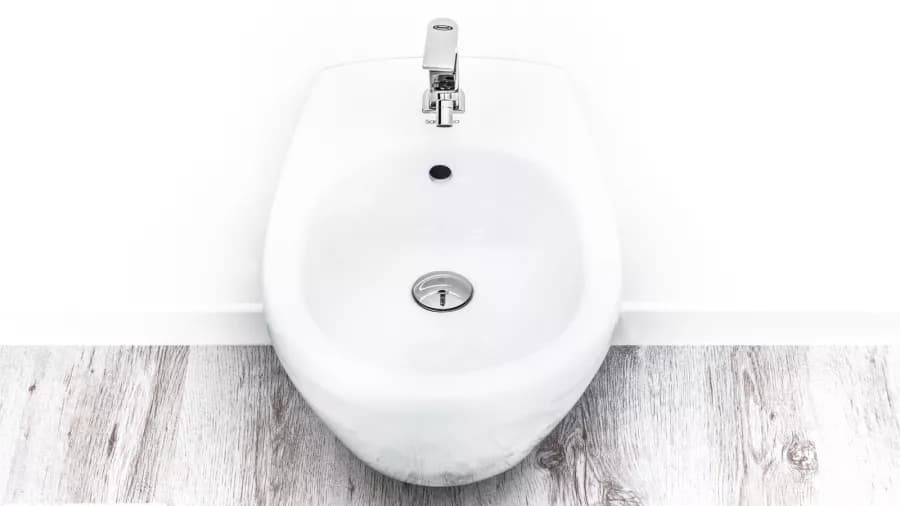 Wc sospeso con copriwc + bidet Up Sanitosco ausilio bagno accessibile