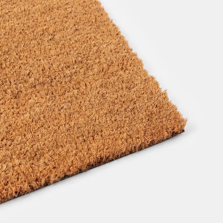 Zerbino 45x75 cm in coir Hello con disegno margherite
