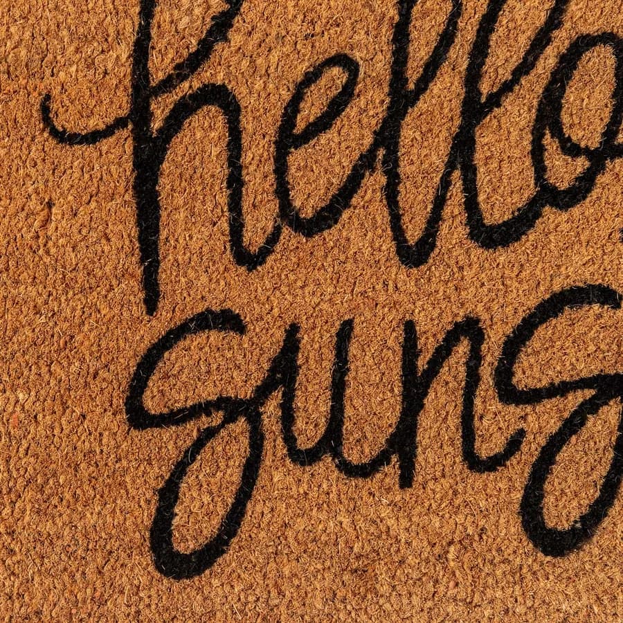 Zerbino 45x75 cm in coir Hello Sunshine con disegno anguria