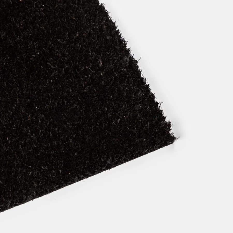 Zerbino Hey 45x75 cm in coir naturale con fondo nero