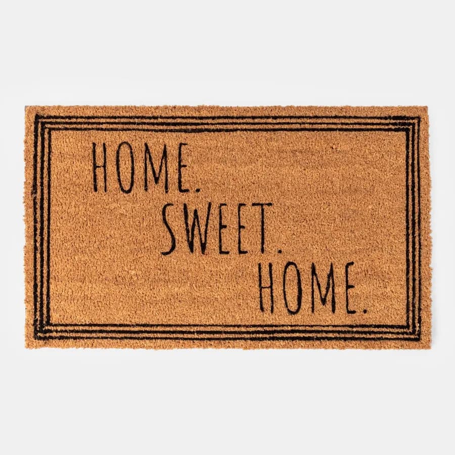 Zerbino Home Sweet Home 45x75 cm in coir naturale