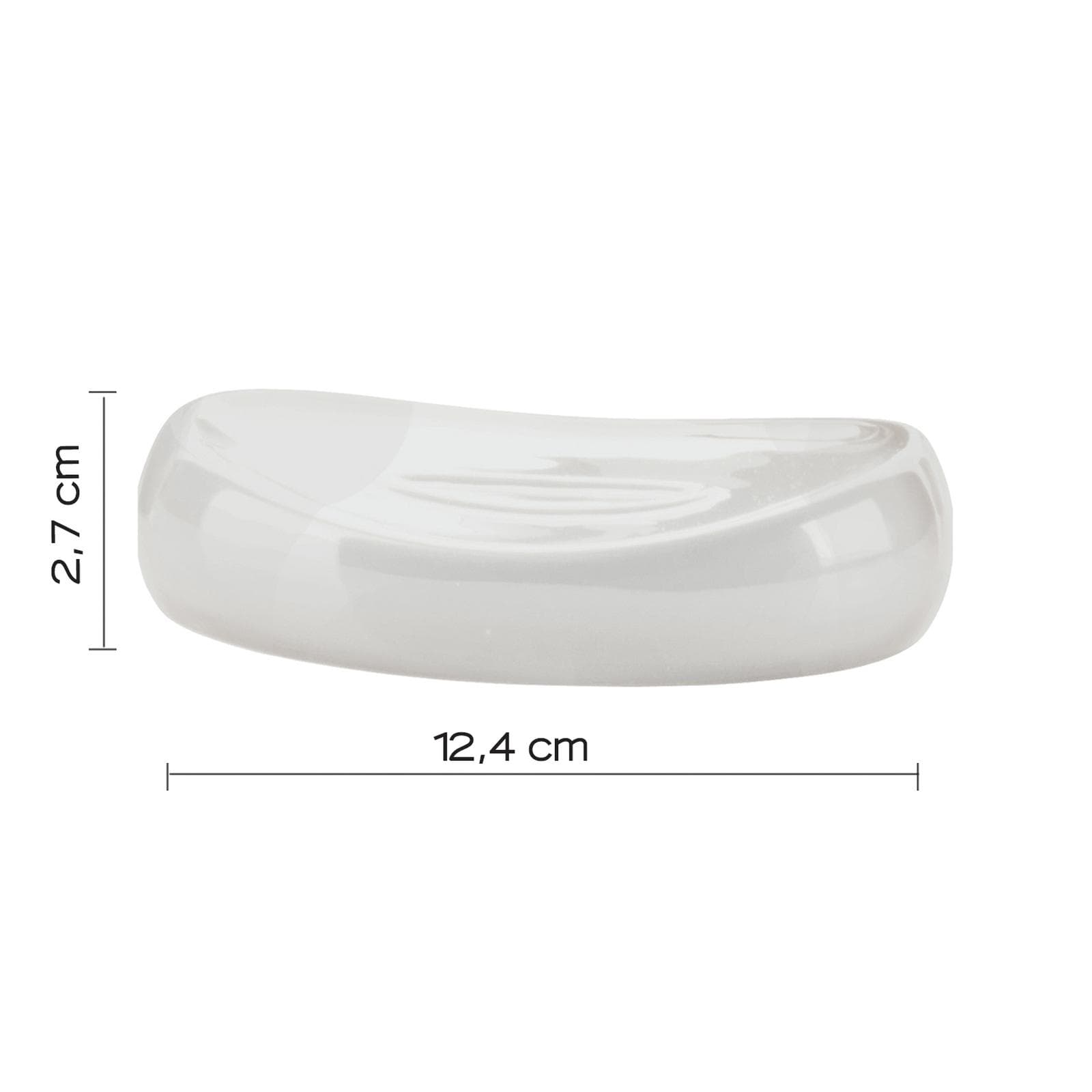 Set 4 accessori appoggio in ceramica bianco - Azalea di Gedy