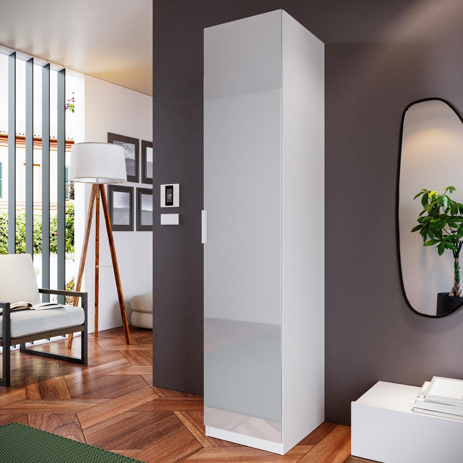 VENTUR ANTA ARMADIO 50 CM BIANCO LUCIDO *COMPO*