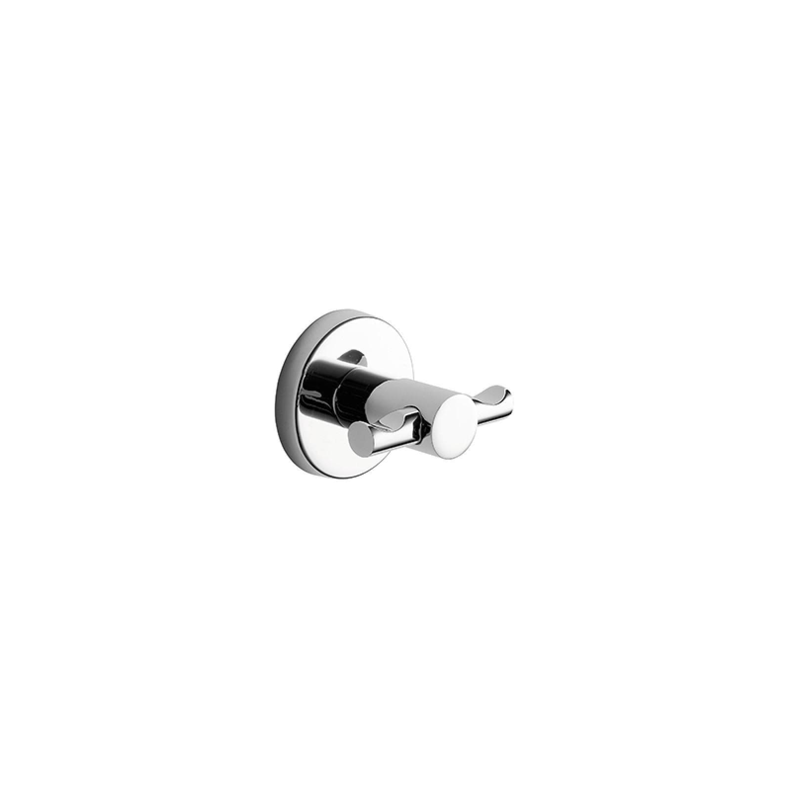 Appendiabiti doppio in acciaio inox e cromall cromo - Felce Plus di Gedy
