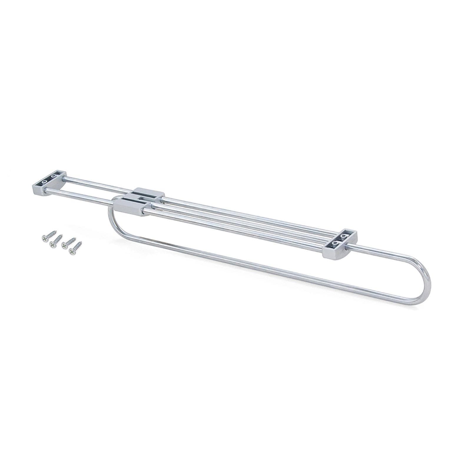 Appendiabiti estraibile 30 cm in acciaio cromo - Sektor