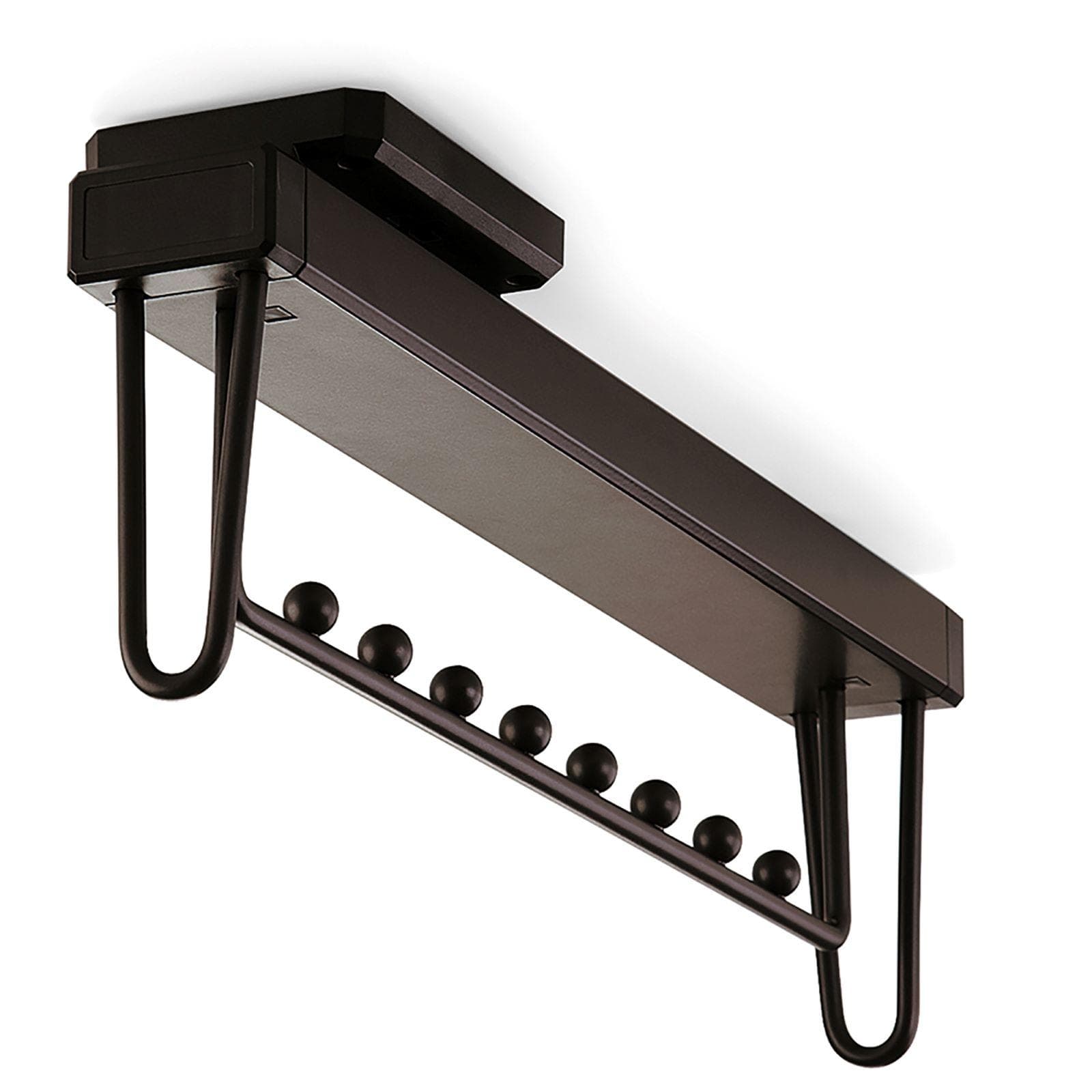 Appendiabiti estraibile 45 cm in alluminio verniciato moka - Sektor
