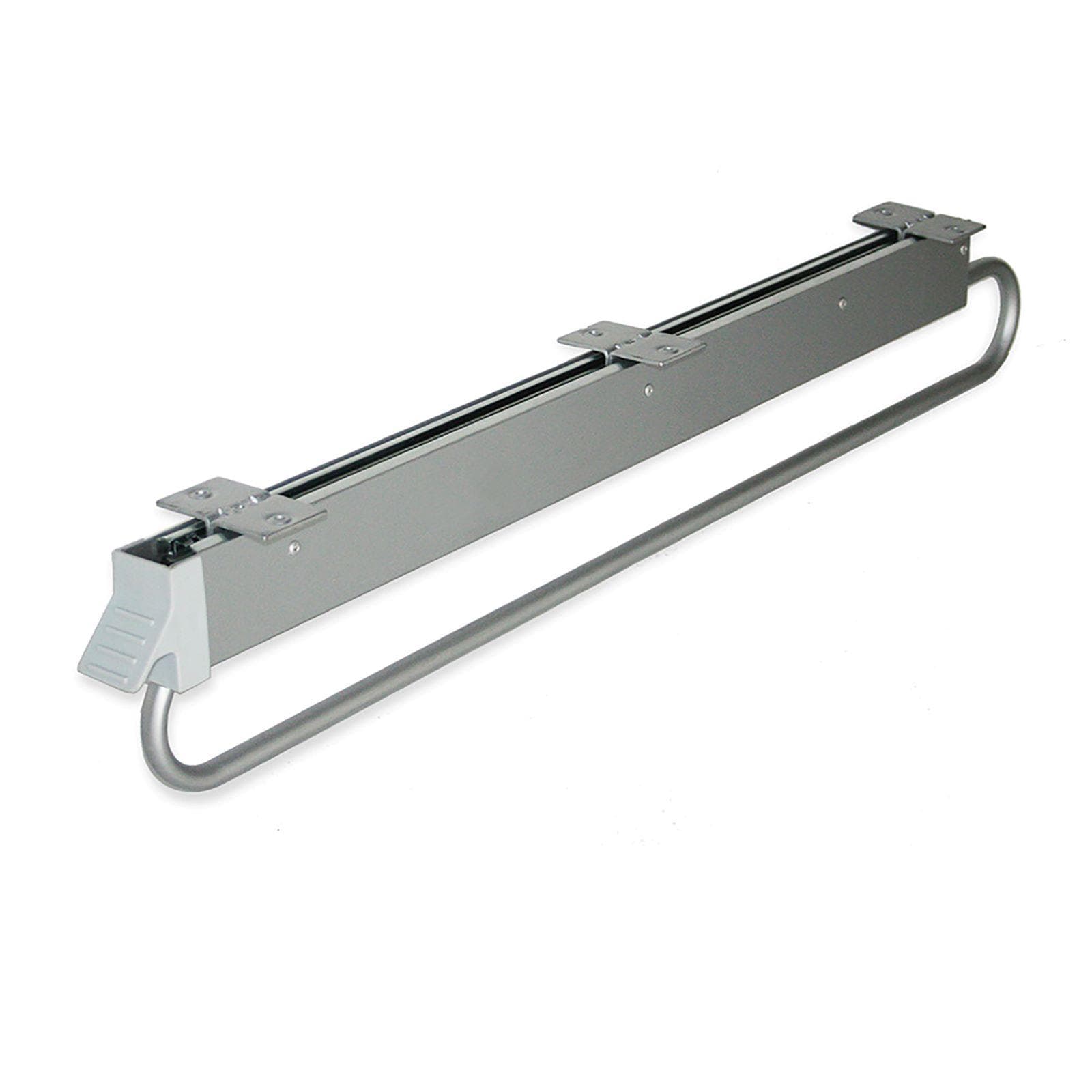 Appendiabiti estraibile 80 cm in acciaio verniciato grigio - Sektor