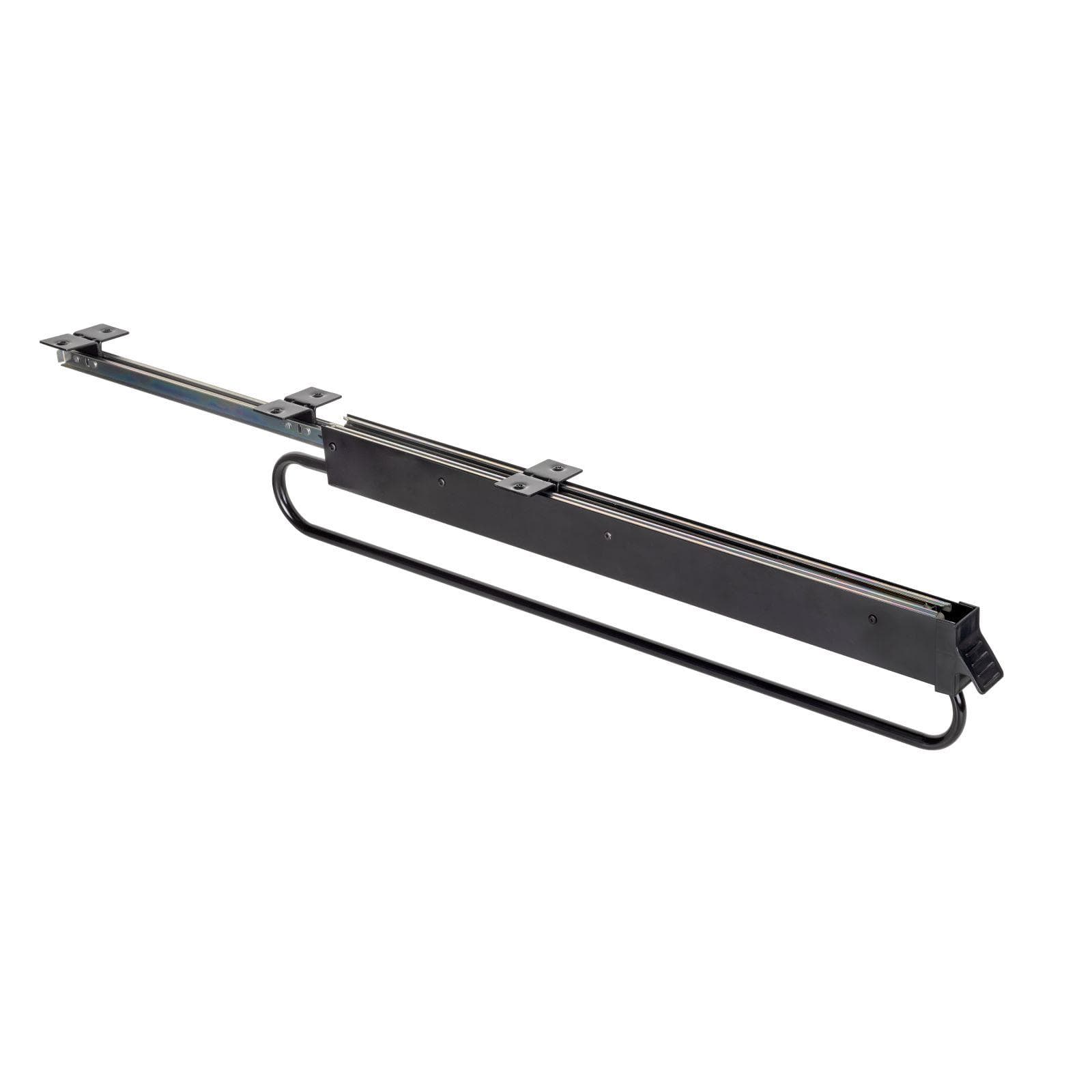 Appendiabiti estraibile 80 cm in acciaio verniciato nero - Sektor