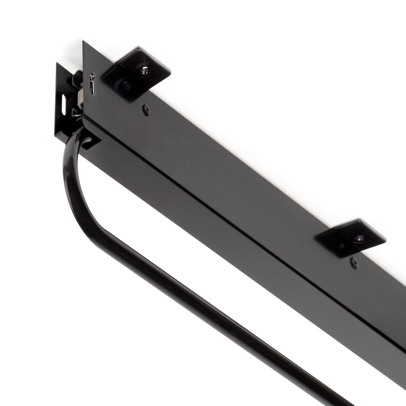 Appendiabiti estraibile 80 cm in acciaio verniciato nero - Sektor