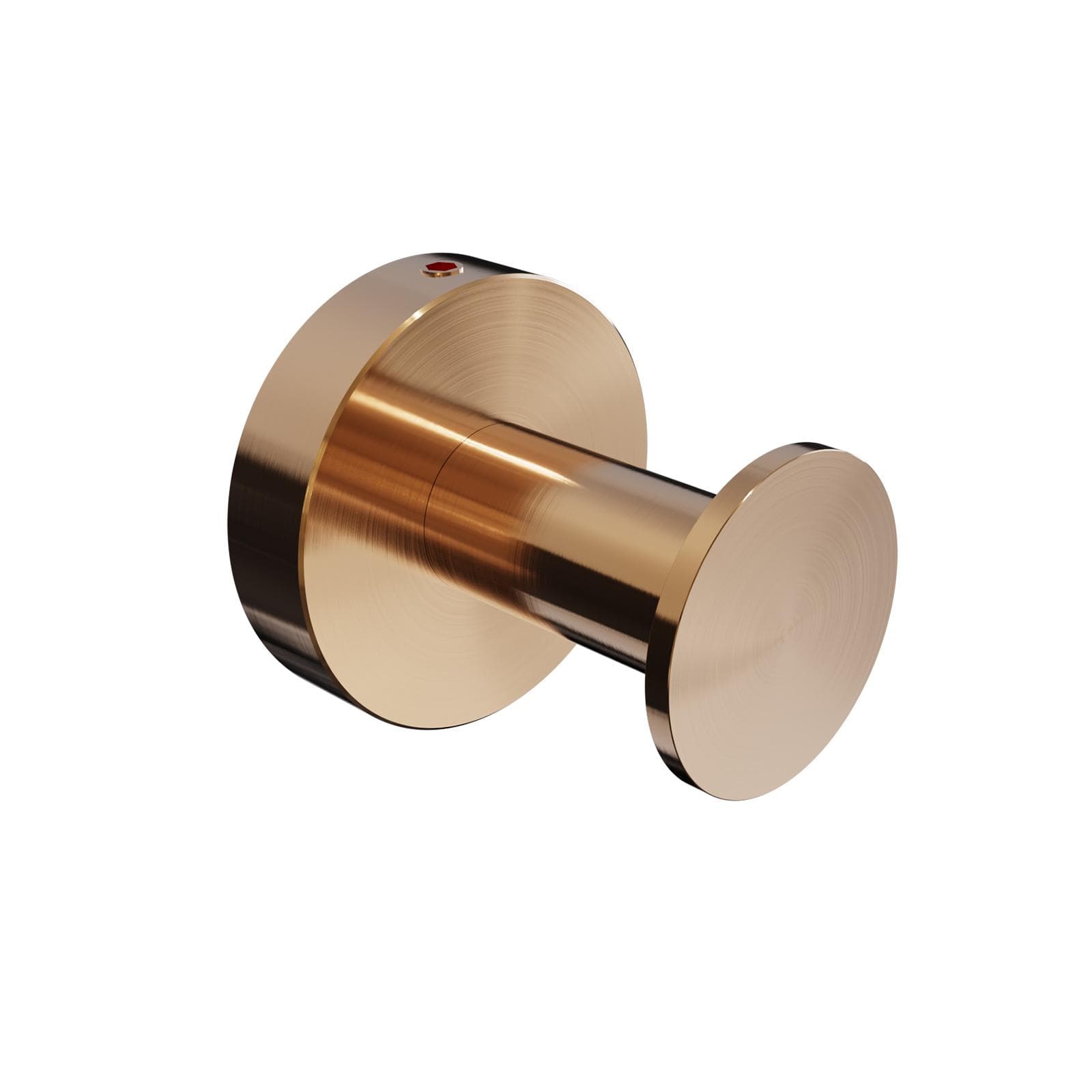 Appendiabiti singolo a muro in acciao inox bronzo spazzolato - Glow
