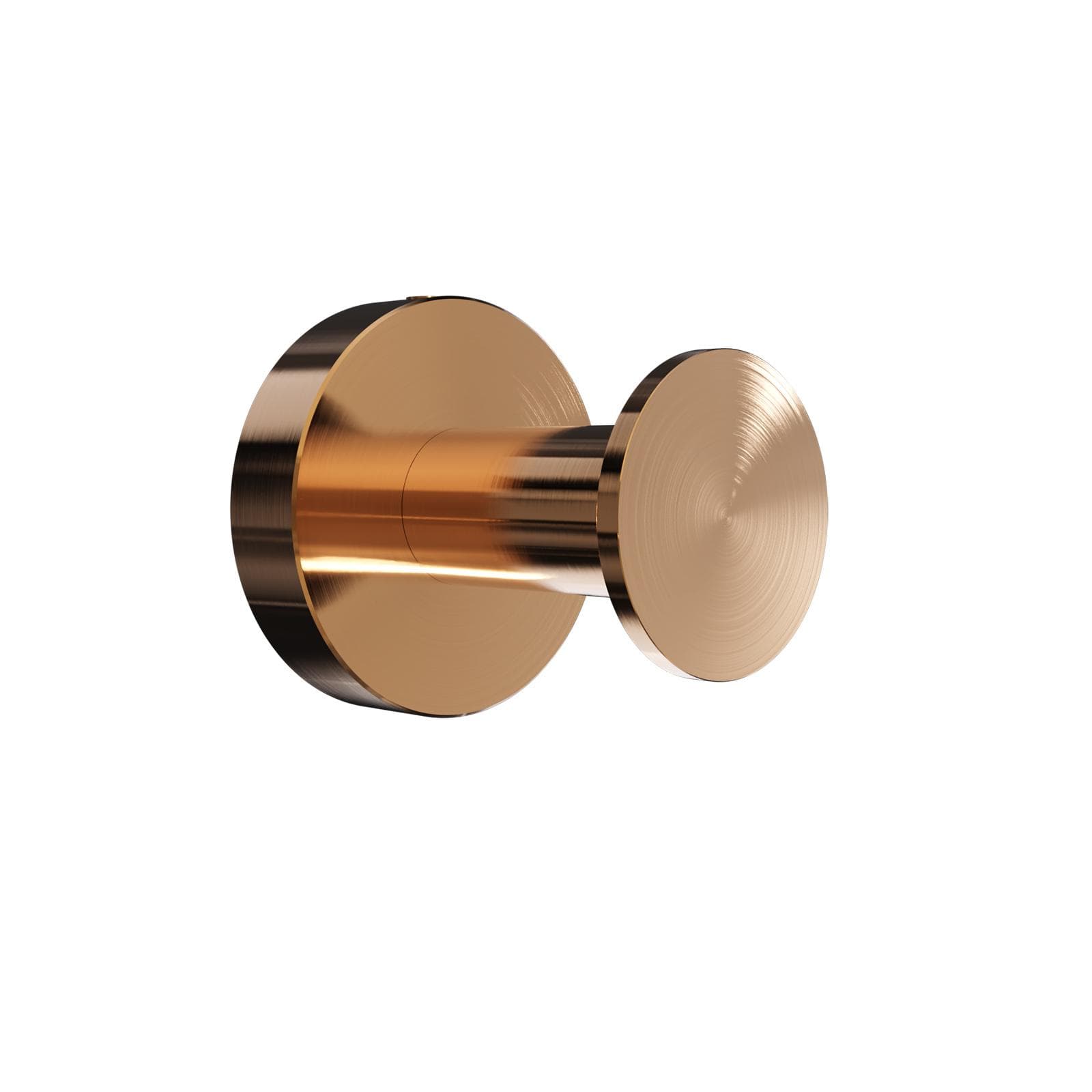 Appendiabiti singolo a muro in acciao inox bronzo spazzolato - Glow