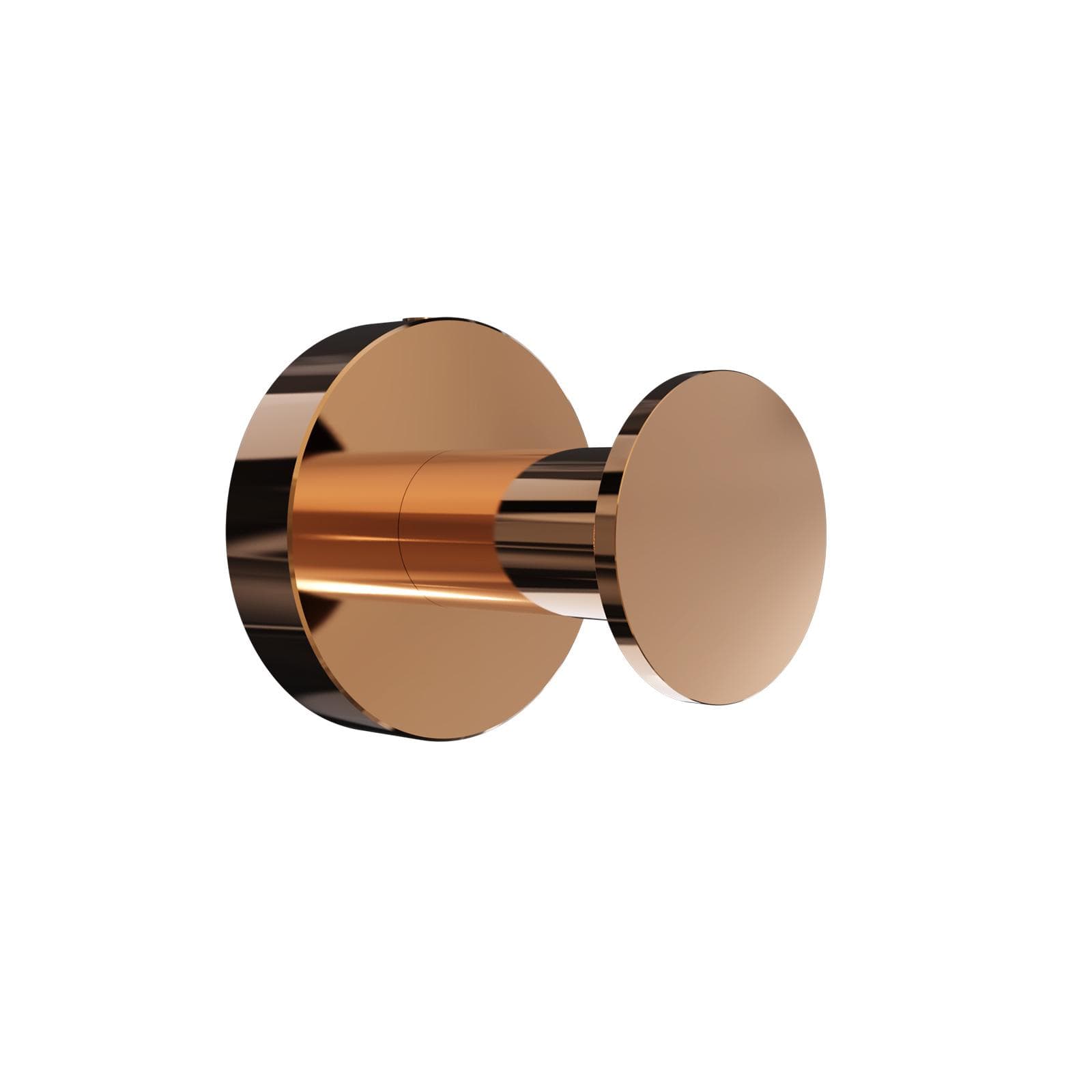 Appendiabiti singolo a muro in acciao inox oro rosa lucido - Glow