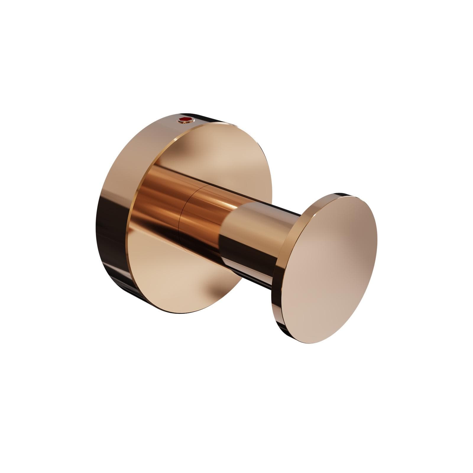 Appendiabiti singolo a muro in acciao inox oro rosa lucido - Glow