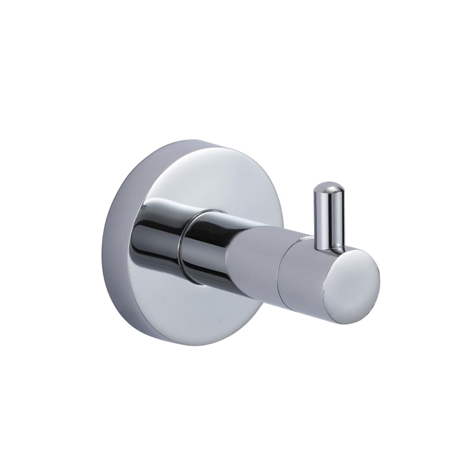 Appendino singolo a muro in acciaio inox cromo - Clover Round