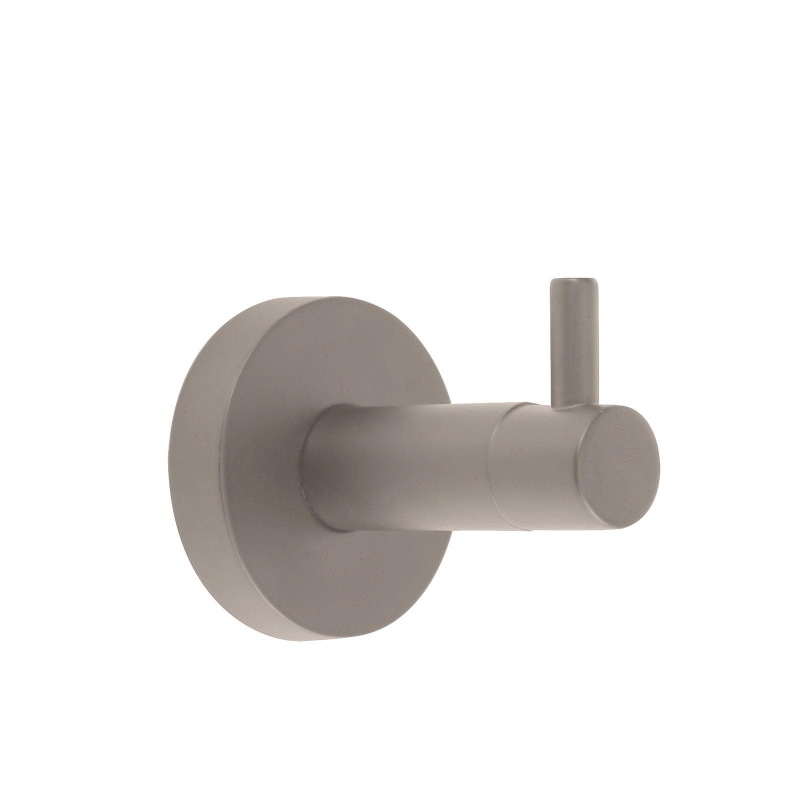 Appendino singolo a muro in acciaio inox tortora - Clover Round
