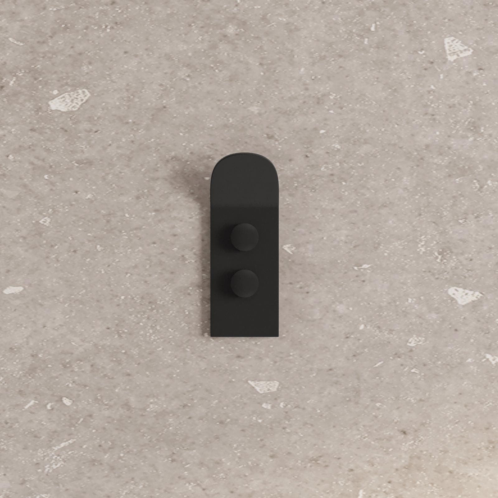Appendino singolo in alluminio nero opaco - Evolution