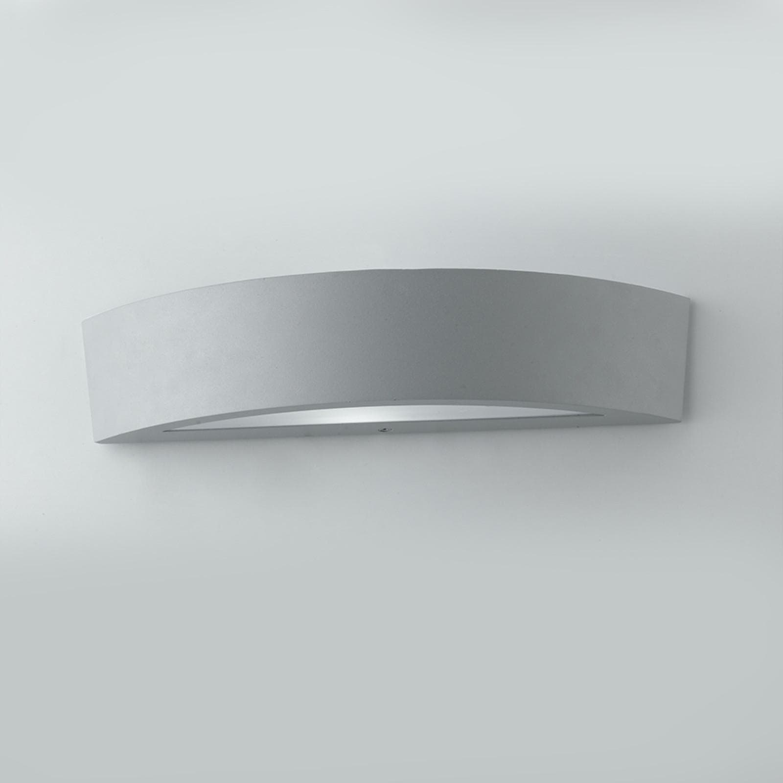 Applique biemissione 36x7,5 cm alluminio silver