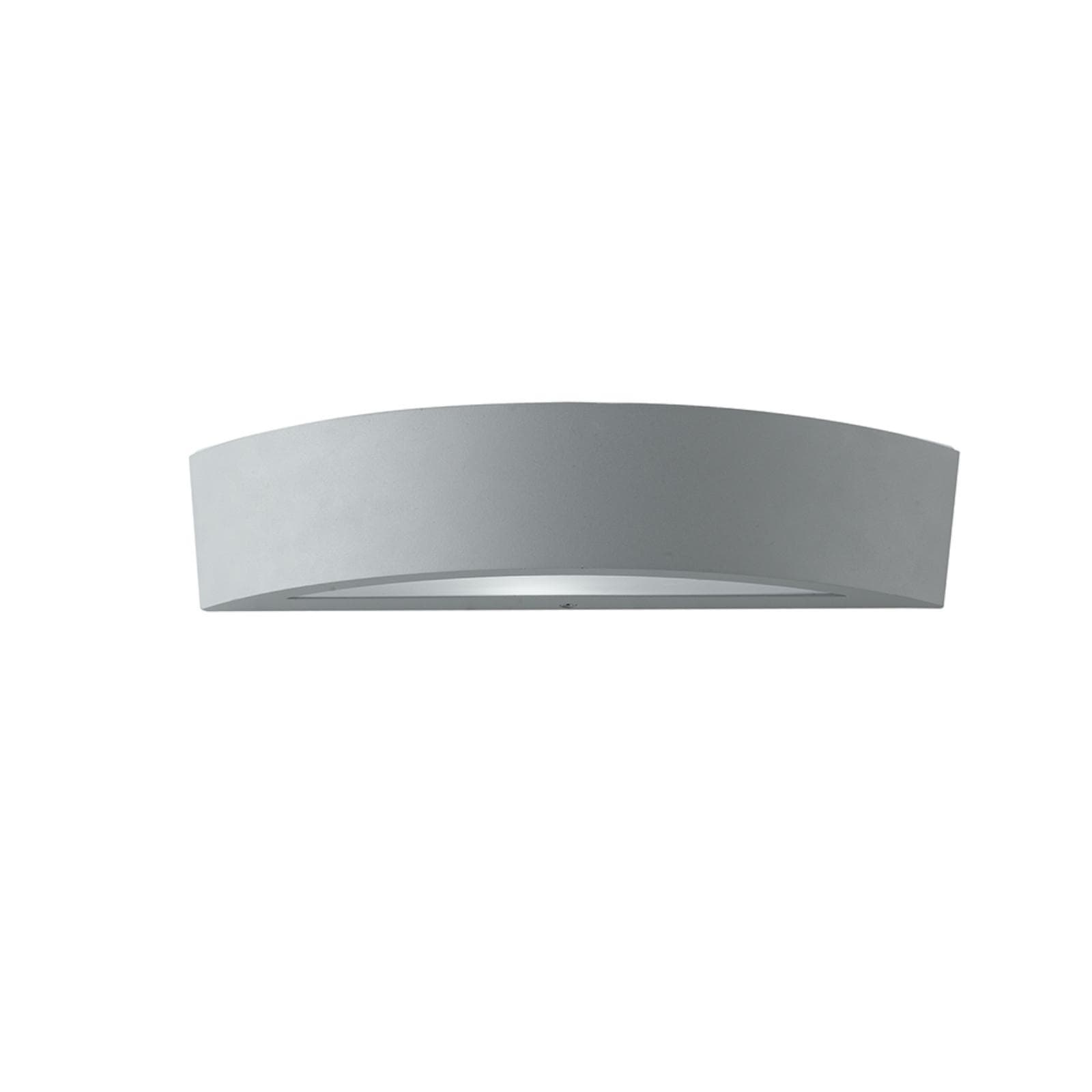 Applique biemissione 36x7,5 cm alluminio silver