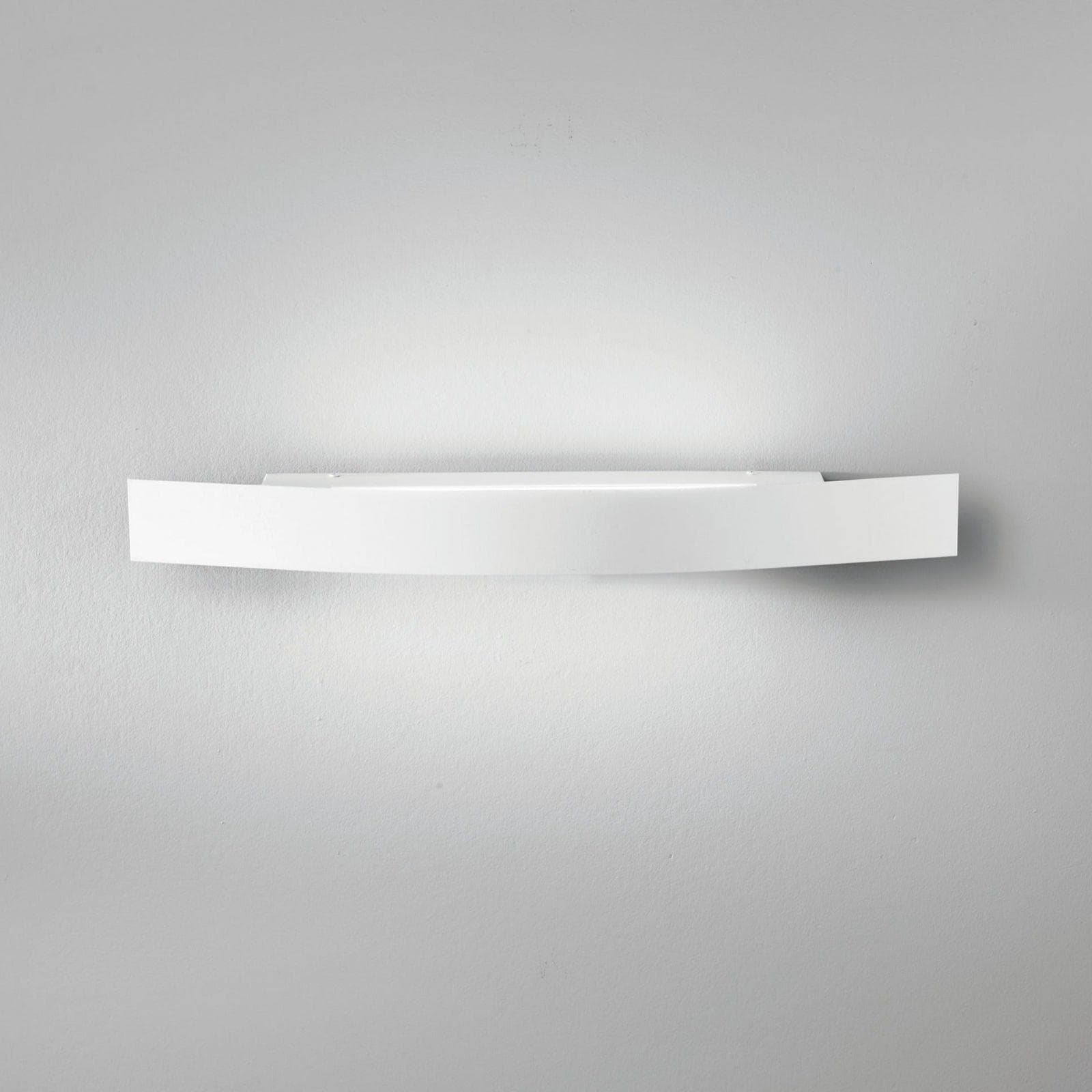 Applique da parete 60x8,5 cm biemissione in metallo bianco