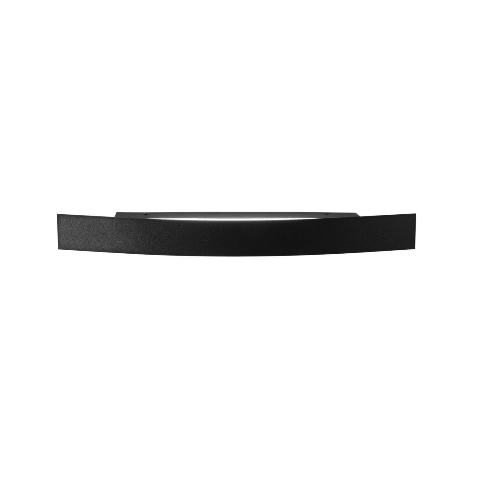 Applique da parete 60x8,5 cm biemissione in metallo nero