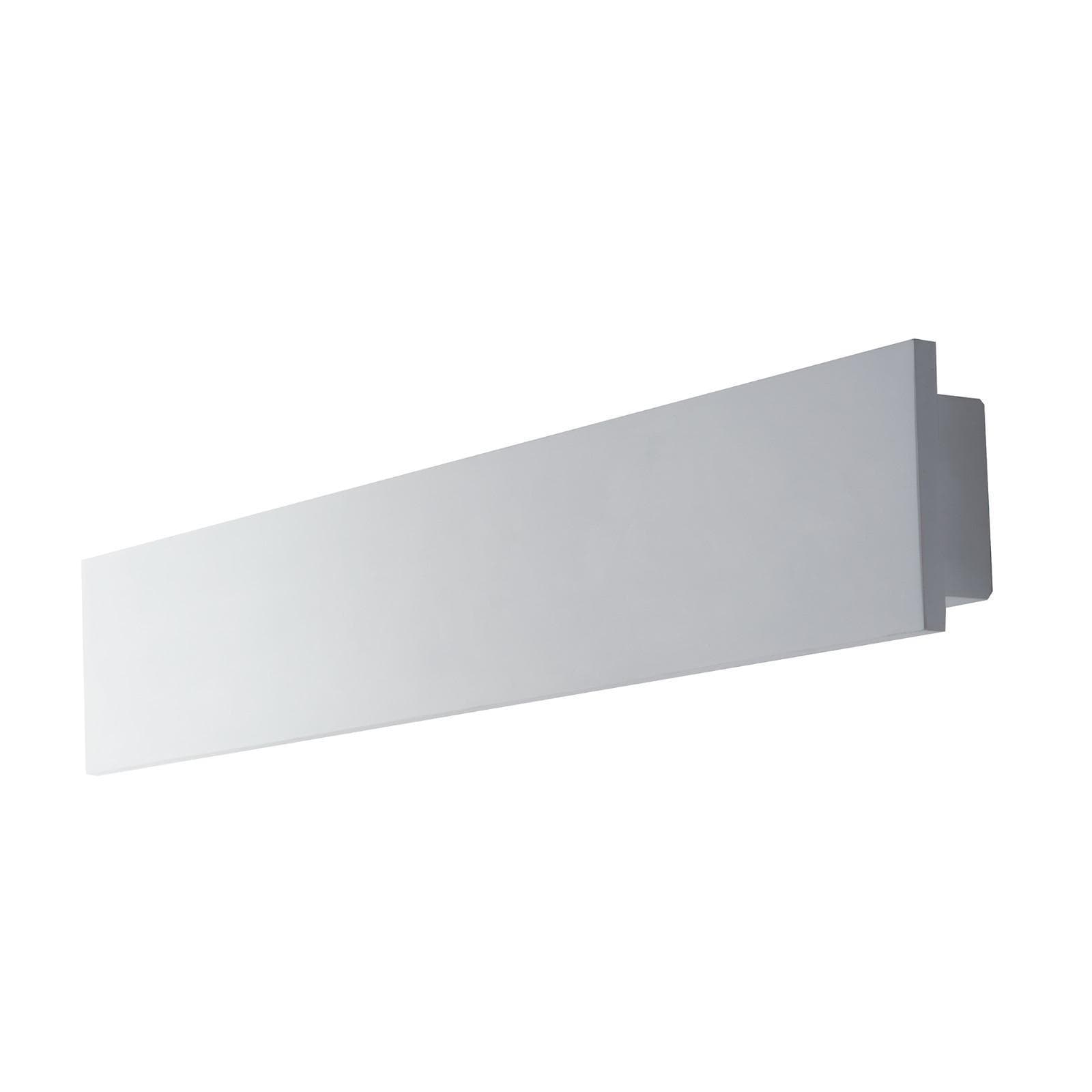 Applique LED 60x8 cm in gesso bianco verniciabile