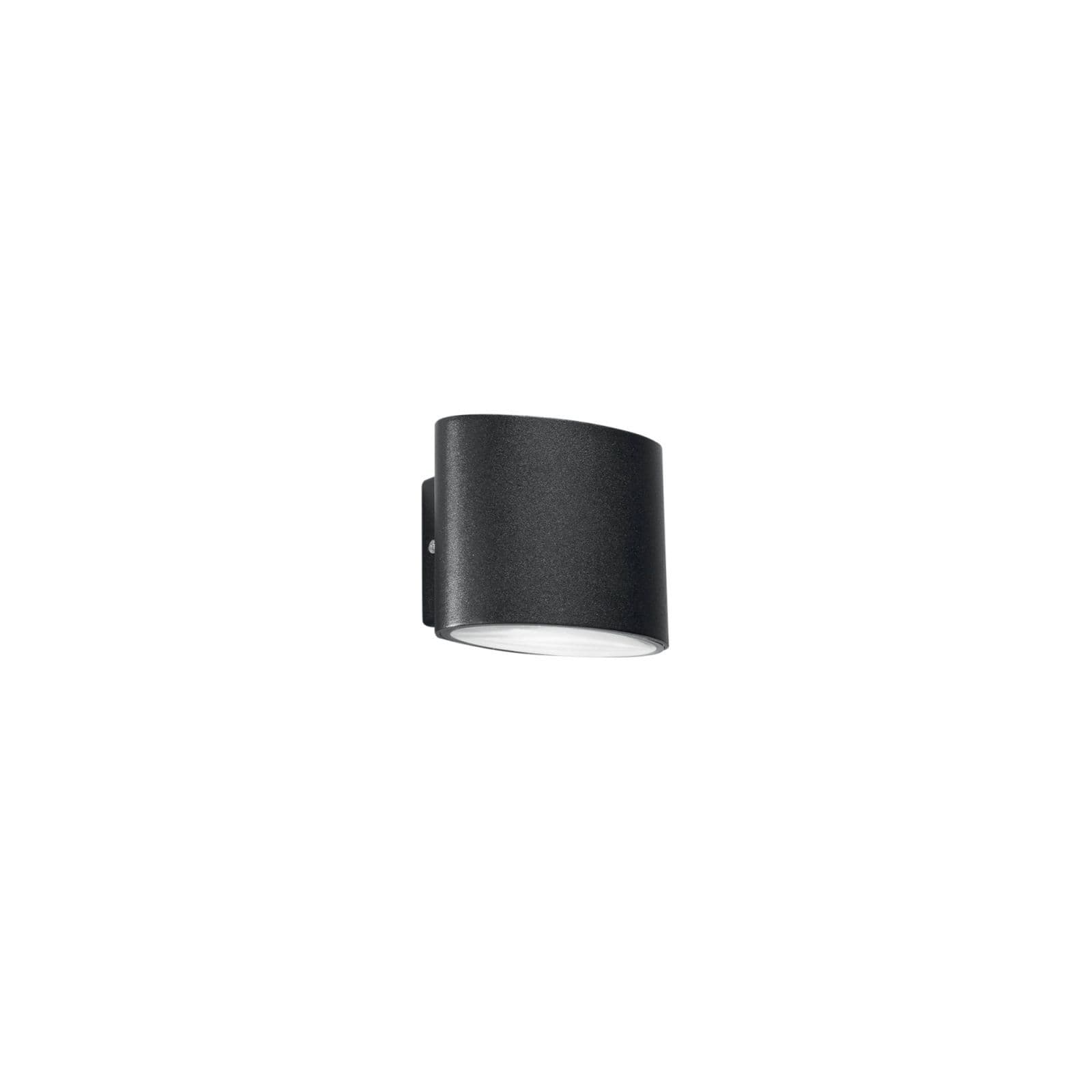 Applique LED biemissione da esterno 12,9x8,5 cm in alluminio nero