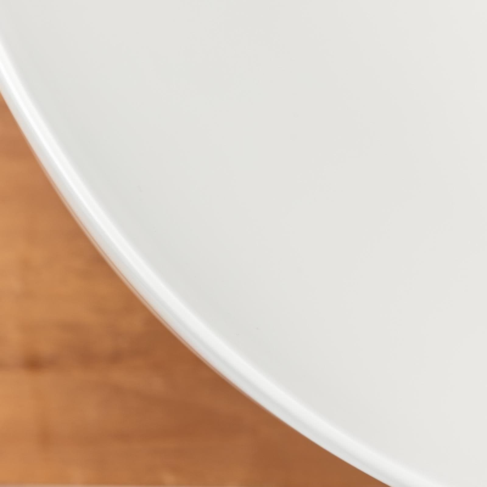 Lavabo d'appoggio 60x42 cm slim in ceramica bianco opaco