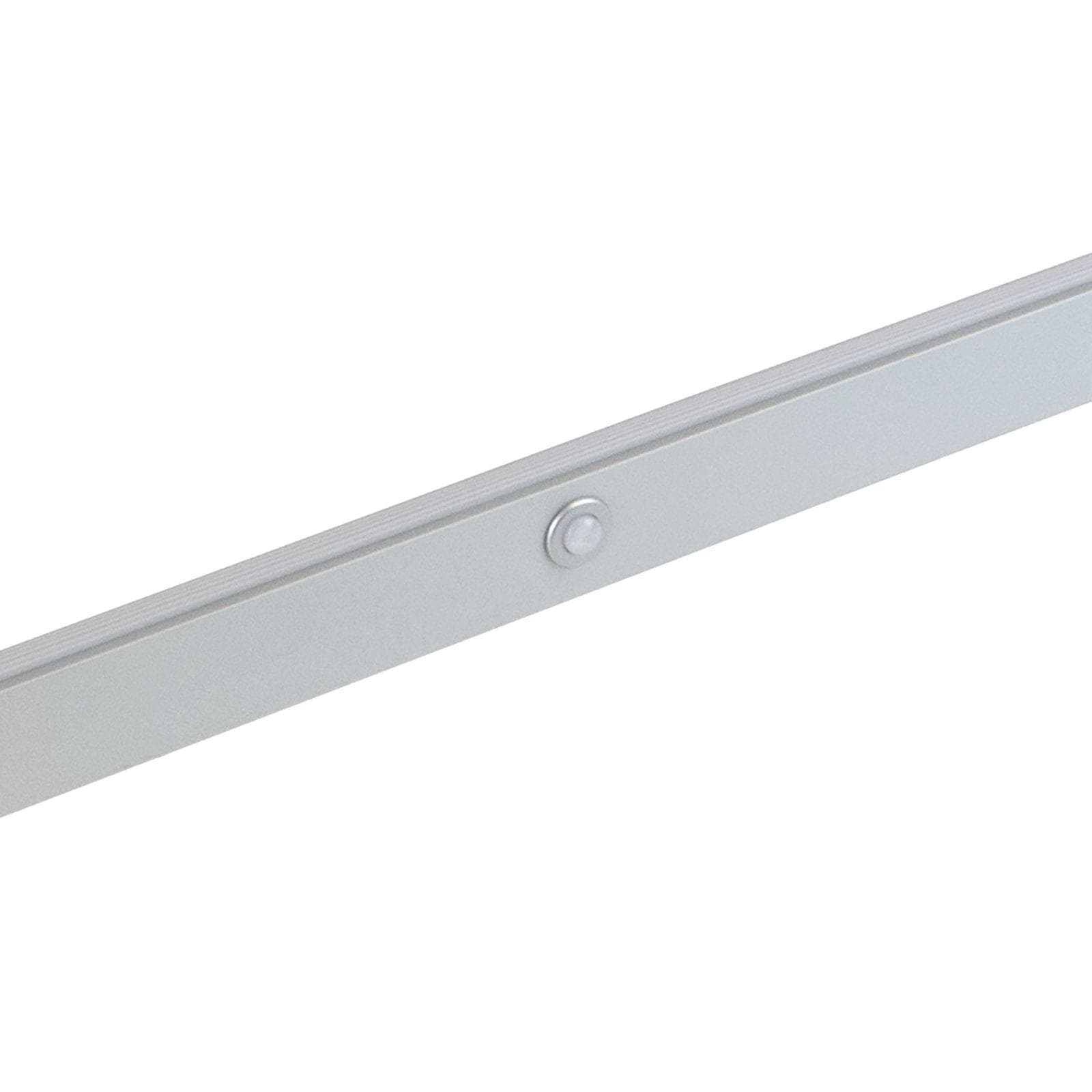 Barra appendiabiti per armadio con luce led 41-56 cm in alluminio grigio metallizzato - Clever