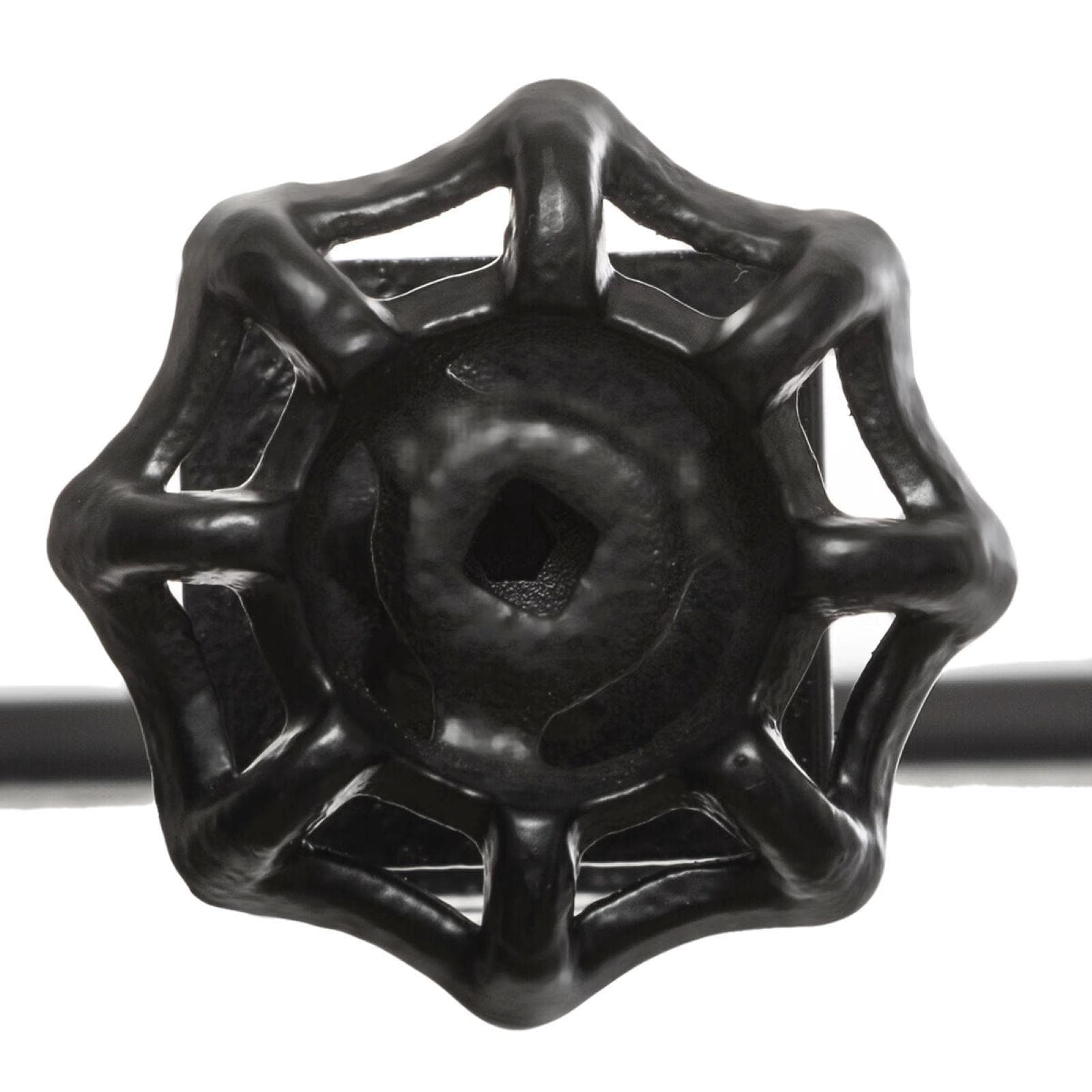 Asta decorativa allungabile per tavolo 100-200 cm o caminetto in metallo nero