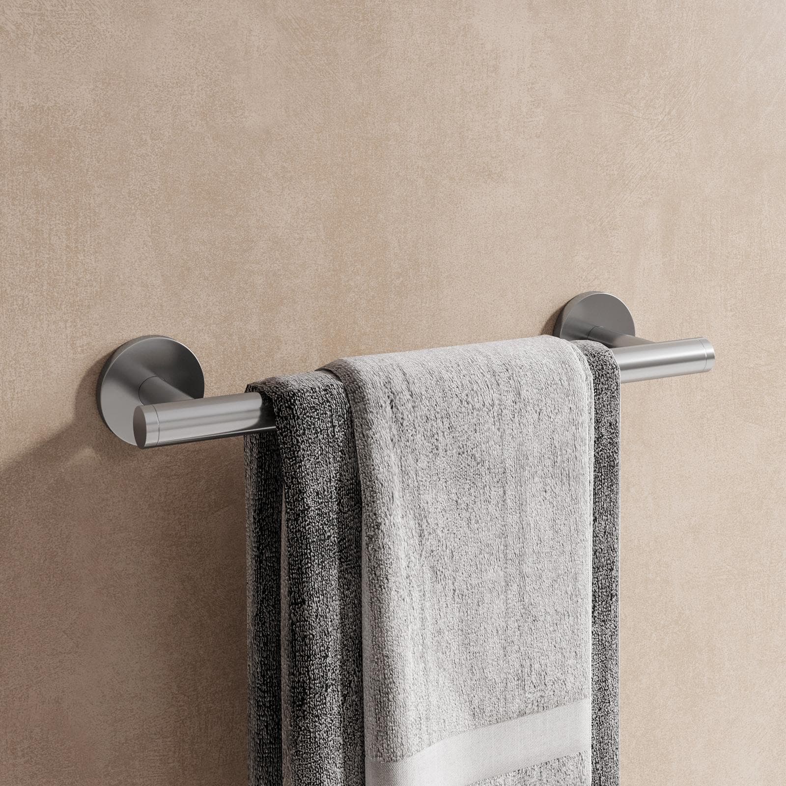Barra portasalviette 30 cm in acciaio inox spazzolato - Billie